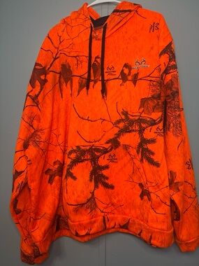 Realtree High-Visibility Orange Camouflage Hoodie